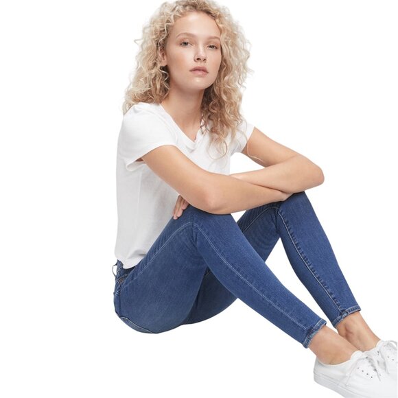 Gap High Rise True Skinny Denim Jeans in Medium Indigo Size 27 / 4 Short - Picture 11 of 12